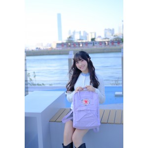 【新登場】刺繡版 Fjallraven Kanken Embroidery – Rose Whisper / Lavender Classic Size